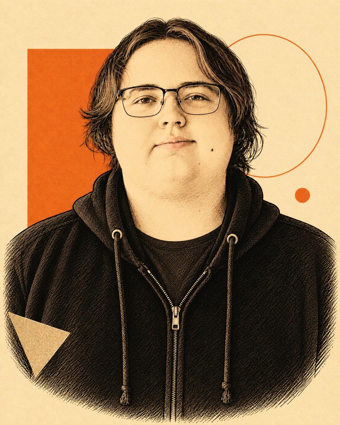 Illustrated portrait of John Selby